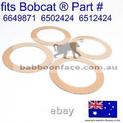 For 4 Bobcat Floating Clutch Lining Friction Disc Plates 6649871 310 313 371 444