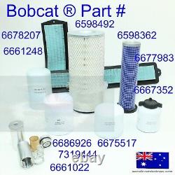 For Bobcat Air Oil Fuel Hydraulic Cabin Filter Service Maintenance Kit T190 T180