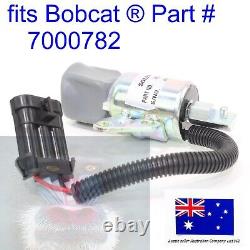 For Bobcat Fuel Shut Off Solenoid Flame Out Stop 7000782 E19 E20 E20Z 418 Kubota