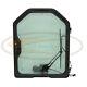 For Bobcat Skid Steer Door W Wiper Glass S160 S175 S185 Front Enclosure Loader