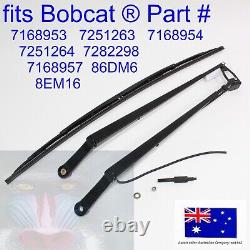 For Bobcat Windscreen Wiper Arm Blade Swivel Bolt Nut Washer T595 T630 T650 T740