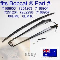 For Bobcat Windscreen Wiper Arm Blade Swivel Bolt Nut Washer T595 T630 T650 T740