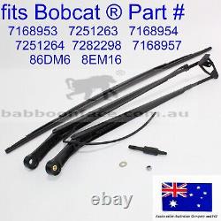 For Bobcat Windscreen Wiper Arm Blade Swivel Bolt Nut Washer T595 T630 T650 T740