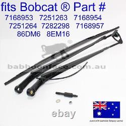 For Bobcat Windscreen Wiper Arm Blade Swivel Bolt Nut Washer T595 T630 T650 T740