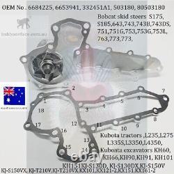 For Kubota Water Pump New Holland Mustang skid L454 L455 L553 L555 CASE 1838