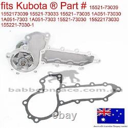 For Kubota Water Pump New Holland Mustang skid L454 L455 L553 L555 CASE 1838