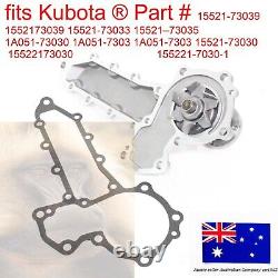 For Kubota Water Pump New Holland Mustang skid L454 L455 L553 L555 CASE 1838