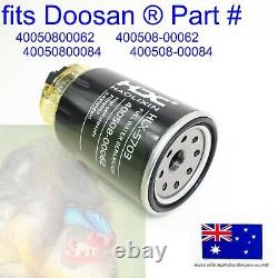 Fuel Filter & Bowl fits DOOSAN 40050800062 400508-00062 40050800084 400508-00084