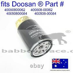 Fuel Filter & Bowl fits DOOSAN 40050800062 400508-00062 40050800084 400508-00084