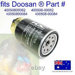 Fuel Filter and Bowl fits DOOSAN DX140 DX160 DX190 DX210 DX220 DX225 DX235 DX255
