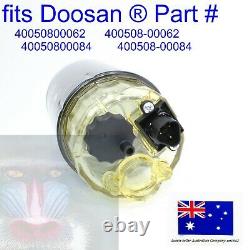 Fuel Filter and Bowl fits DOOSAN DX140 DX160 DX190 DX210 DX220 DX225 DX235 DX255