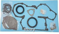 Gasket Kit+4 PCS Piston Rings+Bearing Kit for 3044C Caterpillar 262C Skid Steer