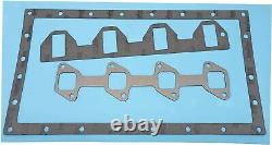 Gasket Kit+4 PCS Piston Rings+Bearing Kit for 3044C Caterpillar 262C Skid Steer
