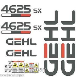Gehl 4625 SX Skid Steer loader, laminated, decals sticker set kit