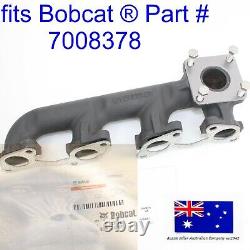 Genuine OEM Exhaust Manifold & Gaskets for Bobcat Kubota 7008378 6666781 6685878