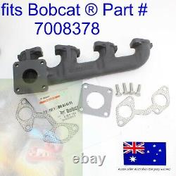 Genuine OEM Exhaust Manifold & Gaskets for Bobcat Kubota 7008378 6666781 6685878