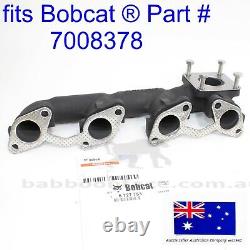 Genuine OEM Exhaust Manifold & Gaskets for Bobcat Kubota 7008378 6666781 6685878