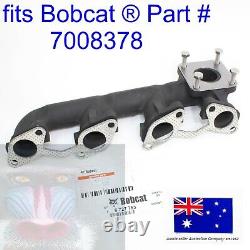 Genuine OEM Exhaust Manifold & Gaskets for Bobcat Kubota 7008378 6666781 6685878