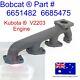 Genuine Oem Exhaust Manifold For Bobcat With Kubota V2203 S130 S150 S160 S175