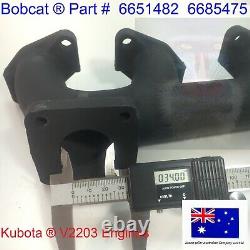 Genuine OEM Exhaust Manifold for Bobcat With Kubota V2203 S130 S150 S160 S175