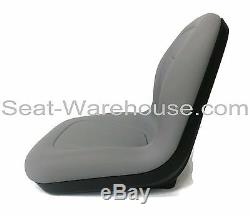 Gray HIGH BACK SEAT with Slide Track Kit for Case Skid Steer Loader #QC