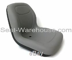 Gray HIGH BACK SEAT with Slide Track Kit for Case Skid Steer Loader #QC