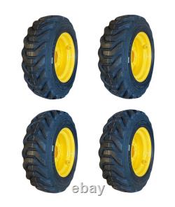 HD 10-16.5 SKS-8 Skid Steer Tires/Rims for New Holland L553, L555 & more (6LUG)