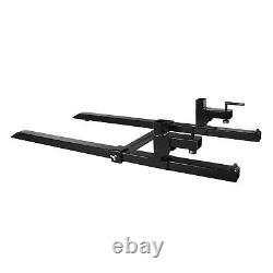 HD 2000lbs Clamp on Pallet Forks Loader Bucket Skidsteer Tractor Chain Bar