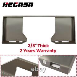 HD 3/8 Quick Tach Attachment Cut-Out Mount Plate Skid Steer Adapter For Bobcat