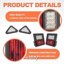 HECASA LED Light Kit Headlight & Tail Light Compatible with Bobcat Skid Steer