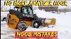 How Not To Snow Plow In A Skid Loader