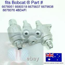 Hydraulic Block Quick Coupler Flat Face Standard Flow for Bobcat T250 T300 T320
