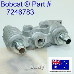 Hydraulic Block Quick Coupler Flat Face fits Bobcat S205 S220 S250 S300 S330 864