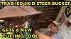 Installing A New Cutting Edge U0026 Modifying An Old Skid Steer Bucket