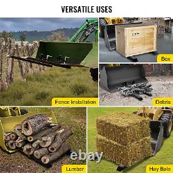 Intbuying 4000lbs 60 Tractor Pallet Forks Skid Steer Loader Bucket Clamp Forks
