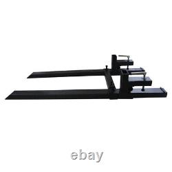 Intbuying 4000lbs 60 Tractor Pallet Forks Skid Steer Loader Bucket Clamp Forks