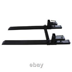 Intbuying 4000lbs 60 Tractor Pallet Forks Skid Steer Loader Bucket Clamp Forks