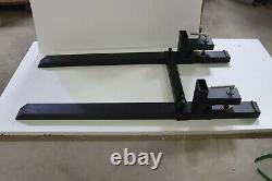 Intbuying 4000lbs 60 Tractor Pallet Forks Skid Steer Loader Bucket Clamp Forks