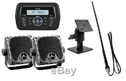 JENSEN AM/FM/WB/USB Waterproof Bluetooth Stereo, Speakers, 14 Antenna Skidsteer