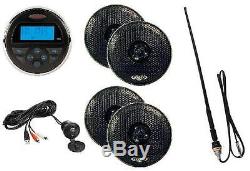 Jensen MS30 Waterproof 160W Radio Antenna iPod MP3 USB ATV UTV Boat Skid Steer