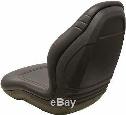 John Deere Skid Steer Black Bucket Seat Fits 240 250 315 328D 332 7775 ETC
