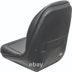 John Deere Skid Steer Black Bucket Seat Fits 240 250 315 328D 332 7775 ETC
