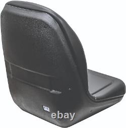 John Deere Skid Steer Black Bucket Seat Fits 240 250 315 328D 332 7775 ETC