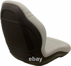 John Deere Skid Steer Gray Bucket Seat Fits 240 250 315 328D 332 7775 ETC