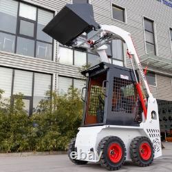 Kubota D1105 1.4-Ton Skid-Steer Loader with 25/35 HP & 3-in-1 Attachment, EPA Di