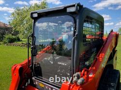 Kubota SSV 65 / 75 1/2 Lexan POLY Skid steer Forestry door. LIFETIME WARRANTY