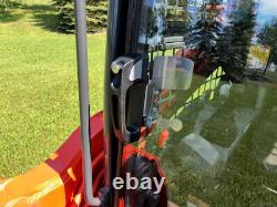 Kubota SSV 65 / 75 1/2 Lexan POLY Skid steer Forestry door. LIFETIME WARRANTY