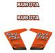 Kubota Svl 75-2 Decal Kit Skid Steer Oem Svl75-2 Replacement Decals