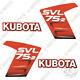 Kubota Svl 75-2 Decals Skid Steer Replacement Decals Kubota Svl75-2 Svl75