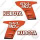 Kubota Svl 90-2 Decal Kit Skid Steer Replacement Decals 7 Year Vinyl (90 2)